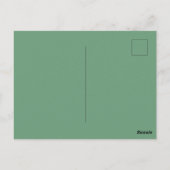 Neon Groene Paarse Splotches Briefkaart (Achterkant)
