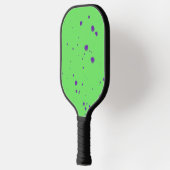 Neon Groene Paarse Splotches Pickleball Paddle (Links)