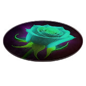 Neon Groene Roos Snijplank (Hoek)