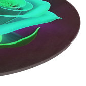 Neon Groene Roos Snijplank (Hoek)