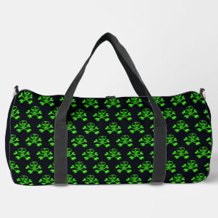 neon groene schedel plunjezak