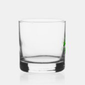 neon groene schedel whisky glas (Rechts)