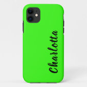 Neon Groene Stevige Kleur | Aangepast aanpassen Case-Mate iPhone Case (Achterkant)