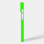 Neon Groene Stevige Kleur Douanenaam Case-Mate iPhone Case (Achterkant / Links)
