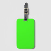 Neon Groene Stevige Kleur | Klassiek Bagagelabel (Voorkant (verticaal))