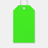 Neon Groene Stevige Kleur | Klassiek Cadeaulabel (Achterkant)
