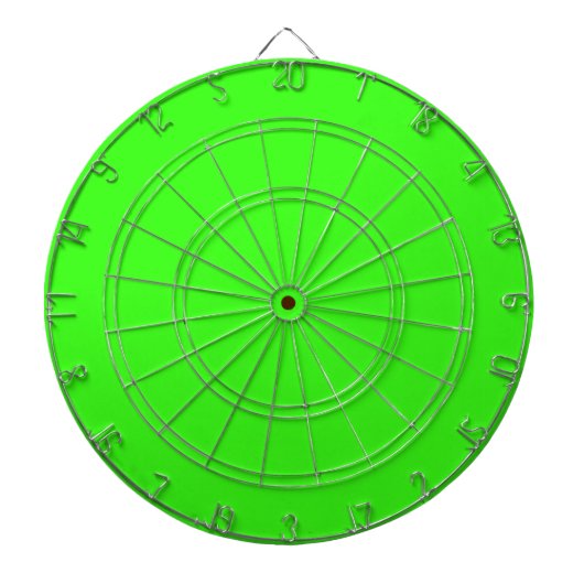 Neon Groene Stevige Kleur | Klassiek Dartbord (Voorkant)