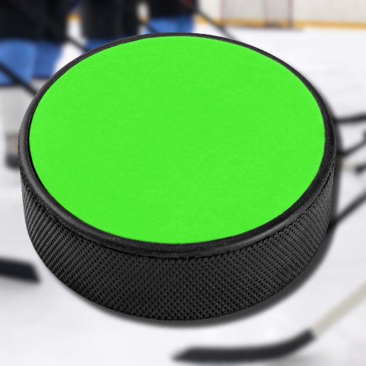 Neon Groene Stevige Kleur | Klassiek Hockey Puck
