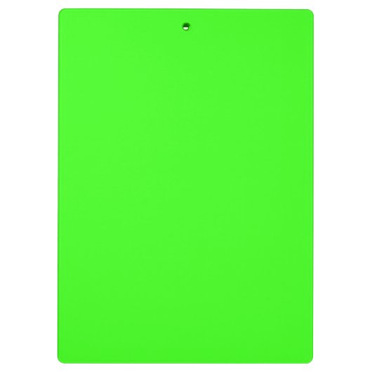 Neon Groene Stevige Kleur | Klassiek Klembord (Achterkant)