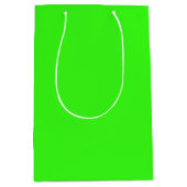 Neon Groene Stevige Kleur | Klassiek Medium Cadeauzakje (Voorkant)