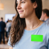 Neon Groene Stevige Kleur | Klassiek Naambadge