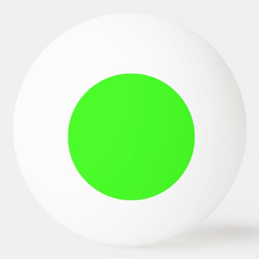 Neon Groene Stevige Kleur | Klassiek Pingpongbal (Voorkant)