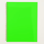 Neon Groene Stevige Kleur | Klassiek Planner (Voorkant)