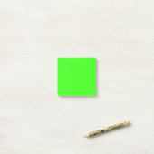 Neon Groene Stevige Kleur | Klassiek Post-it® Notes (Op bureau)
