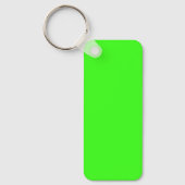 Neon Groene Stevige Kleur | Klassiek Sleutelhanger (Voorkant)