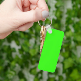 Neon Groene Stevige Kleur | Klassiek Sleutelhanger