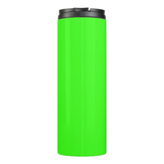 Neon Groene Stevige Kleur | Klassiek Thermosbeker (Achterkant)