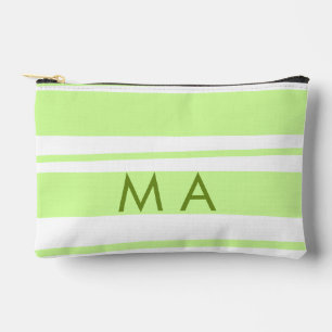 Neon groene strepen Griekse patroon letter monogra Etui