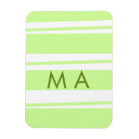 Neon groene strepen Griekse patroon letter monogra