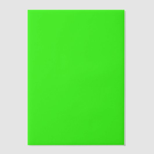 Neon groene vellum overlay vel – Aanpasbaar Uitnodigingen (Voorkant)