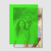 Neon groene vellum overlay vel – Aanpasbaar Uitnodigingen (Offset (Koppel))