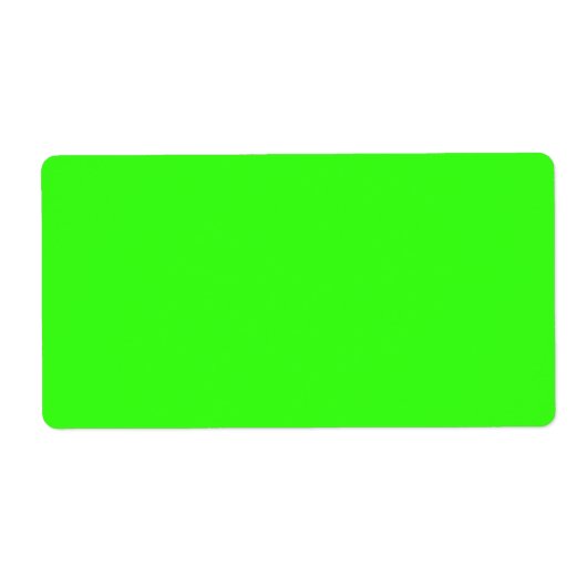 Neon Groene Verzendlabels (Aanpasbaar) Etiket (Voorkant)