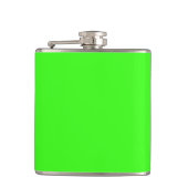 Neon groene vinyl fles - Aanpasbaar Heupfles (Voorkant)
