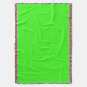 Neon groene werpdeken deken (Voorkant Verticaal)