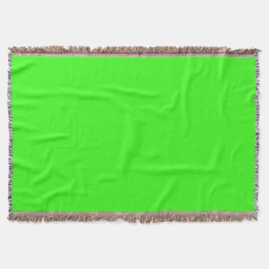 Neon groene werpdeken deken (Voorkant)