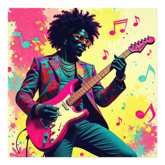 Neon Groove Collective – Psykedelisk Konst & Musik Foto Afdruk