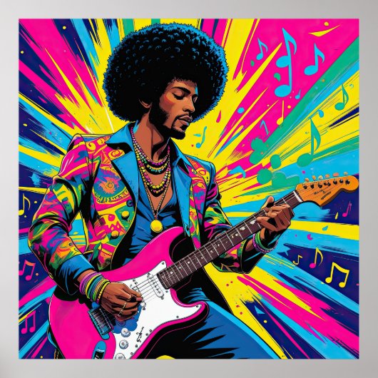 Neon Groove Collective – Psykedelisk Konst & Musik Poster (Voorkant)