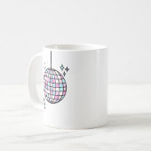 Neon Groovy Disco Ball Koffiemok (Voorkant links)
