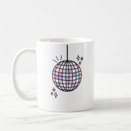 Neon Groovy Disco Ball Koffiemok