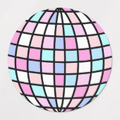 Neon Groovy Disco Ball Labels (Design 1)