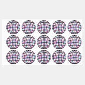 Neon Groovy Disco Ball Labels (Vel)