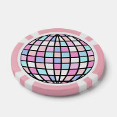 Neon Groovy Disco Ball Poker Chips (Enkel)