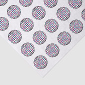 Neon Groovy Disco Ball Tissuepapier (Detail)