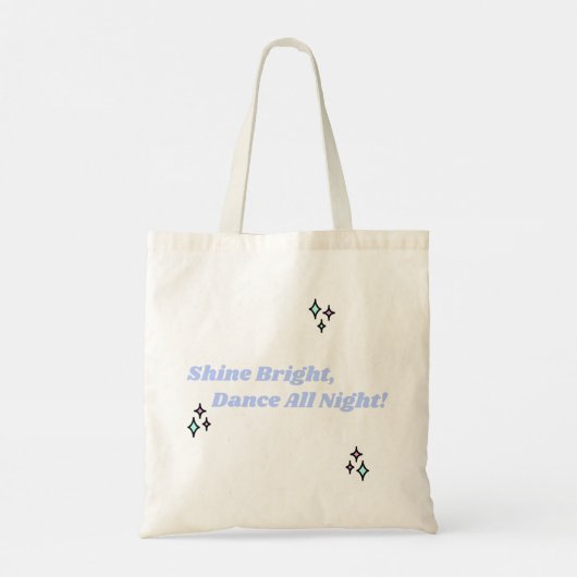 Neon Groovy Disco Ball Tote Bag (Achterkant)