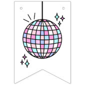 Neon Groovy Disco Ball Vlaggetjes (Eerste vlag)