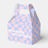 Neon Groovy Disco Bedankdoosjes (Voorkant Zijde)