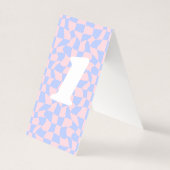 Neon Groovy Disco Tafelnummer Kaart (Voorkant)
