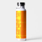 Neon Grunge Oranje Roestvrijstalen Fles (Rechts)