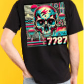 Neon Grunge Skull T-shirt