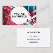 neon grunge visitekaartje (Voorkant / Achterkant)