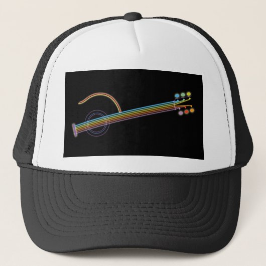 Neon Guitar Trucker Pet (Voorkant)