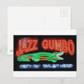 Neon Gumbo Briefkaart (Voorkant / Achterkant)