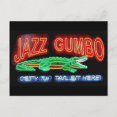 Neon Gumbo Briefkaart (Voorkant)