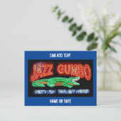 Neon Gumbo, voeg tekst toe aan een persoonlijk per Briefkaart (Staand voorkant)