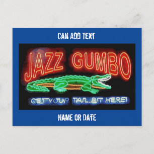 Neon Gumbo, voeg tekst toe aan een persoonlijk per Briefkaart