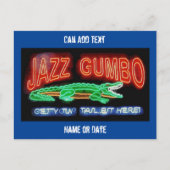 Neon Gumbo, voeg tekst toe aan een persoonlijk per Briefkaart (Voorkant)